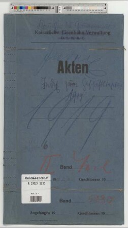 Index zum Geschäftstagebuch des Kommissariats 1919 (systematische Anordnung, Tagebuchschema, unbrauchbar!)