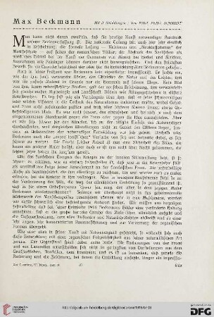 11.1919: Max Beckmann