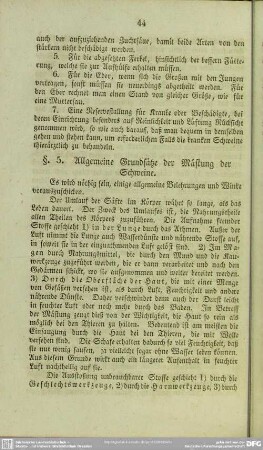 §. 5. Allgemeine Grundsätze der Mästung der Schweine