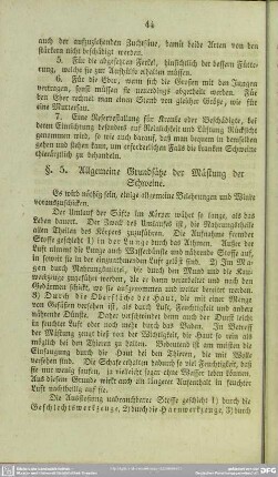§. 5. Allgemeine Grundsätze der Mästung der Schweine