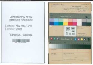 Entnazifizierung Friedrich Sartorius , geb. 08.09.1887 (Gelderheber)