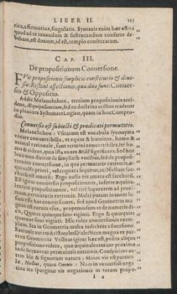 Cap. III. De propositionum Conversione.