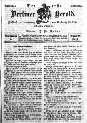 Nummer 7, Januar 1847