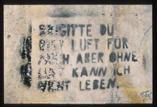 BRIGITTE DU BIST LUFT FÜR MICH ABER OHNE LUFT KANN ICH NICHT LEBEN.