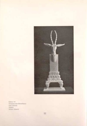Klasse für Ornamentales Modellieren Karl Deibele, Schüler Robert Schabel