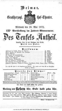 Des Teufels Antheil