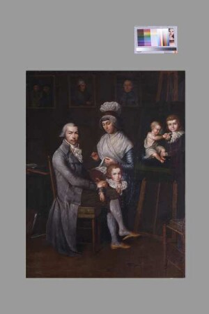Familienbild des Nassau-Saarbrücker Hofmalers Johann friedrich Dryander