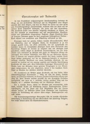 Operationsplan und Aufmarsch