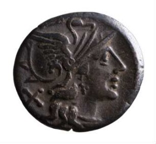 Münze, Denar, 150 v. Chr.
