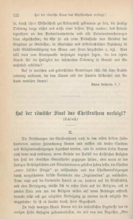 122-131 Hat der römische Staat das Christenthum verfolgt? : Schluß