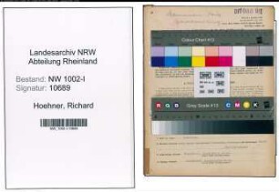 Entnazifizierung Richard Hoehner, geb. 15.04.1894 (Kaufm.Angestellter)
