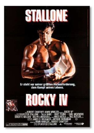 Filmplakat: "Rocky IV – Der Kampf des Jahrhunderts"