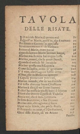 Tavola Delle Risate.