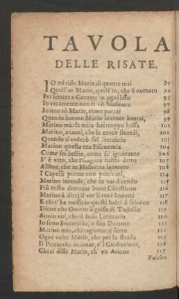 Tavola Delle Risate.