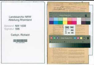 Entnazifizierung Richard Carbyn , geb. 25.08.1893 (Malermeister)