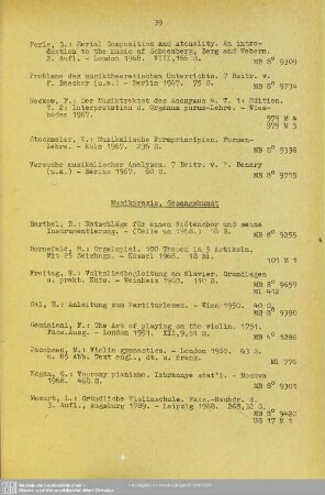 Musikpraxis, Gesangskunst