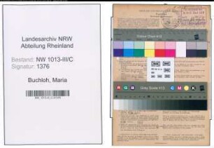 Entnazifizierung Maria Buchloh , geb. 08.02.1916 (Haendlerin)