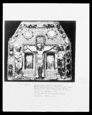 Reliquiar des Pipin von Aquitanien, Detail Schmalseite
