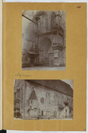 St. Johanneskirche, Kitzingen: Ansichten (aus: Skizzen- und Fotoalbum 16)