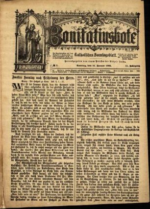 Ausgabe vom Sonntag, den 14. Januar 1894.