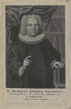 Bildnis des Henricus Andreas Waltherus
