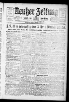 Neußer Zeitung : Stadt- und Landbote : Heimatzeitung für die Stadt Neuß u. den Landkreis Grevenbroich-Neuß