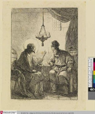 [Gespräch zwischen Jesus und Nikodemus; Entretien de Jésus et de Nicodème]
