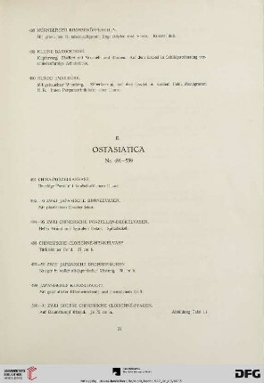 E. Ostasiatica (Nr. 491-539)