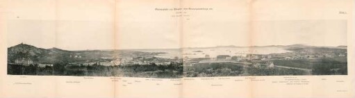 Anlage 3. Gesamtansicht von Tsingtau vom Gouvernementsberge aus. September 1902. I. Teil: Ausblick nach Süd.