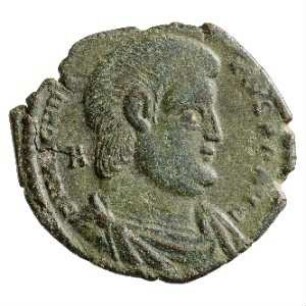 Münze, Aes 2, 352 n. Chr.