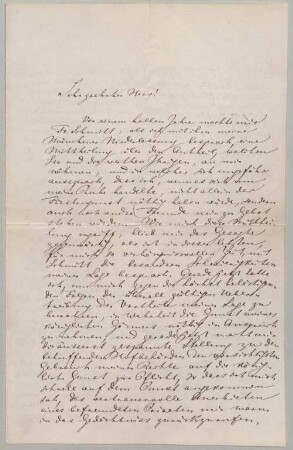 Richard Wagner (1813-1883) Autographen: Brief von Richard Wagner an Carl Voltz - BSB Autogr.Cim. Wagner, Richard.26