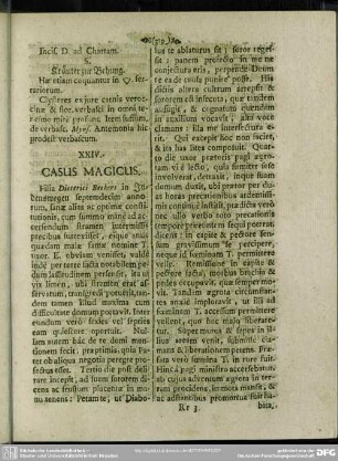 XXIV. Casus Magicus