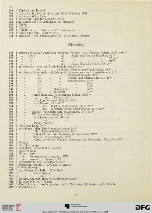 Messing (Nr. 935-985)
