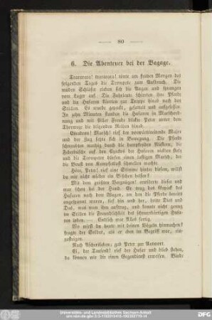 6. Die Abenteuer bei der Bagage.