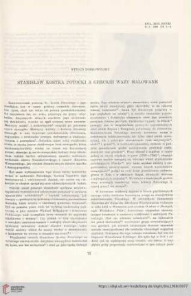 50: Stanisław Kostka Potocki a greckie wazy malowane