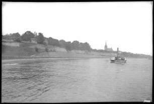 Cotta. Blick von der Dampfschiff-Landungsbrücke