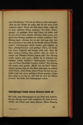 Eulenspiegel kauft einem Bauern Land ab