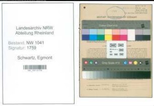 Entnazifizierung Egmont Schwartz , geb. 22.05.1902 (Kaufmann)
