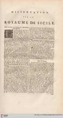 Dissertation sur le royaume de Sicile