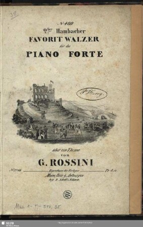 2ter Hambacher Favorit-Walzer für das Piano Forte über ein Thema von G. Rossini