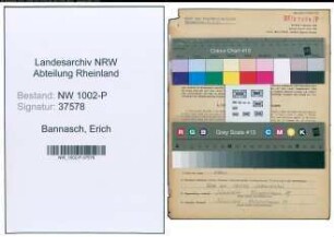 Entnazifizierung Erich Bannasch , geb. 15.11.1919 (Dolmetscher)