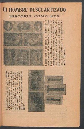 El hombre descuartizado : Historia completa