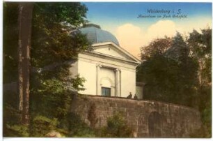 Waldenburg. Mausoleum im Park Grünfeld