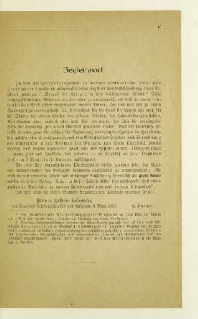 Begleitwort