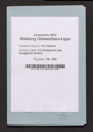 Erblasser: Goebel , Catharine Louise, geb. Rieke: