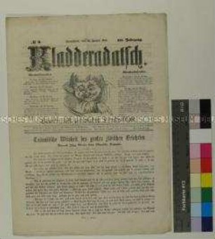 Humoristisch-satirisches Wochenblatt "Kladderadatsch" vom 19. Januar 1850