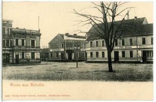 Schulitz. Dorfplatz