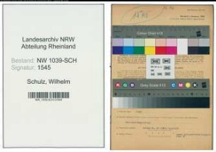 Entnazifizierung Wilhelm Schulz , geb. 19.12.1902 (Angestellter)