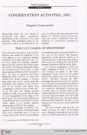 15: Conservation activities, 2003