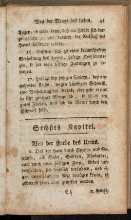 Sechstes Kapitel - Zehentes Kapitel
